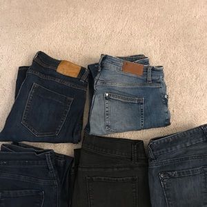 Ann Taylor,loft, Zara, H&M lote of jeans